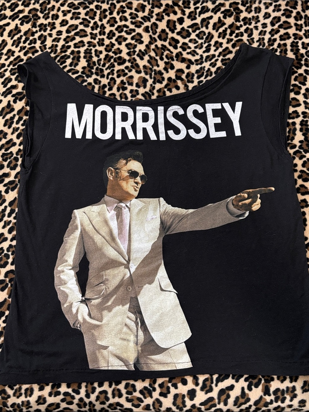 MORRISSEY Graphic Band Tee Boat Neck T-Shirt The Smiths Rock Music UK Indie Suit